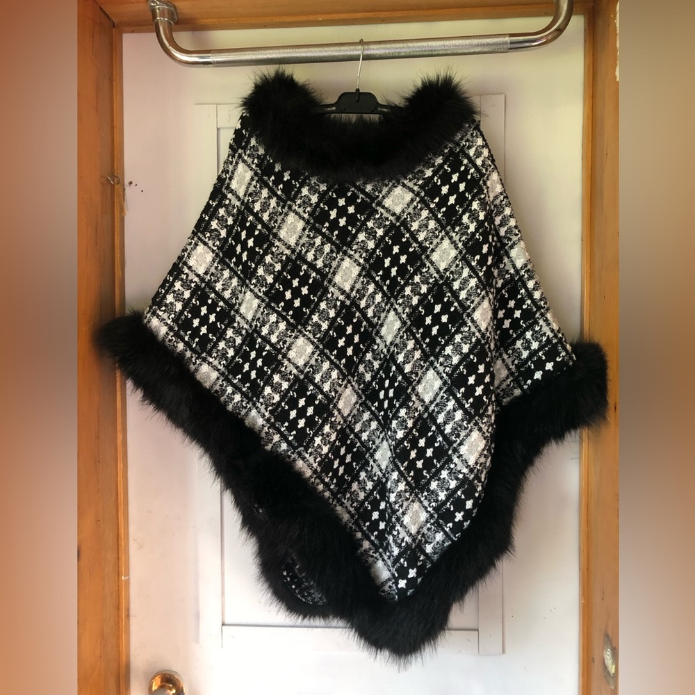Unbranded Faux Fur Poncho